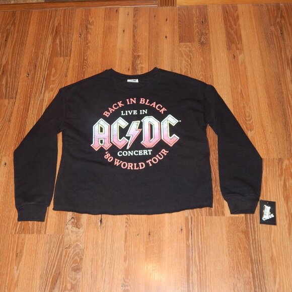 AC/DC | Shirts & Tops | New Nwt Girls Size M 8 Acdc Back In Black 8s ...